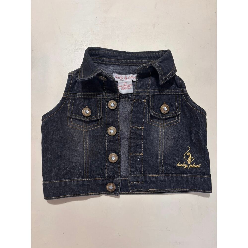 Vintage 2T Baby Phat denim vest